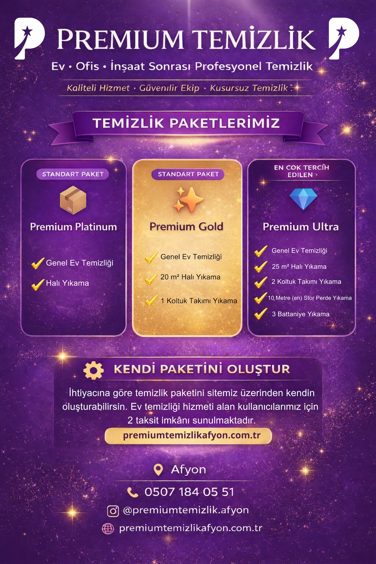 Premium Temizlik 2 Taksit Kampanyası